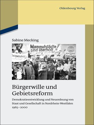 cover image of Bürgerwille und Gebietsreform